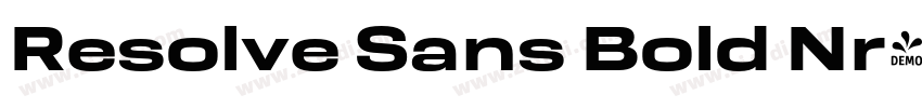 Resolve Sans Bold Nr字体转换